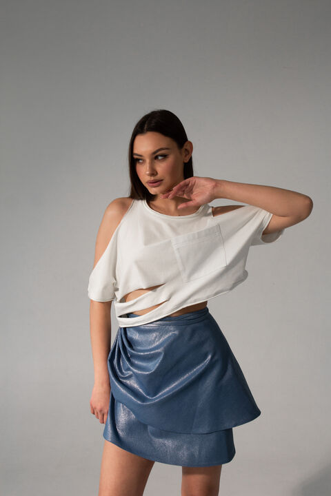 Milk jersey top