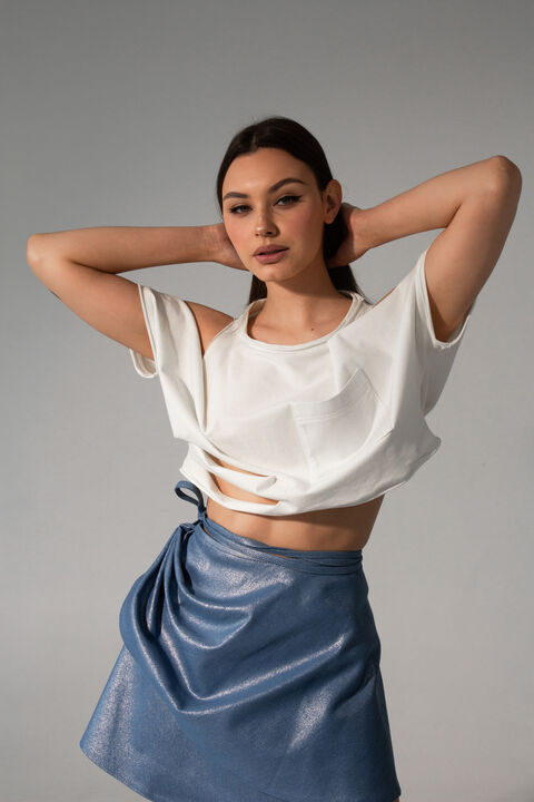 Milk jersey top