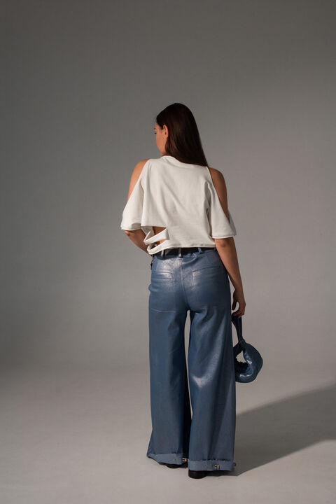 Milk jersey top