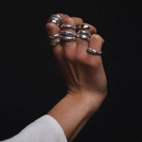 Ring is carefully scratched