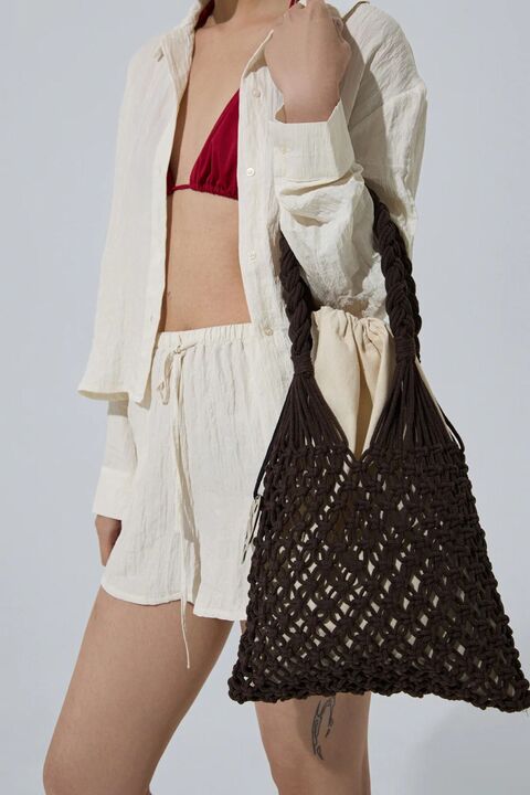 Woven Bag 2.0 коричнева від The Blub — Ukrainian bag club | купити в UTOPIA 8 з доставкою по Україні