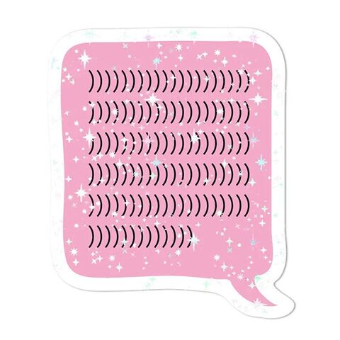 Sticker )))))))))) with sequins