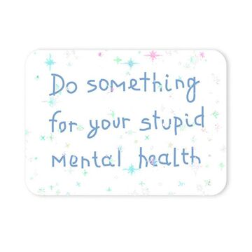 Mental health sticker with sparkles