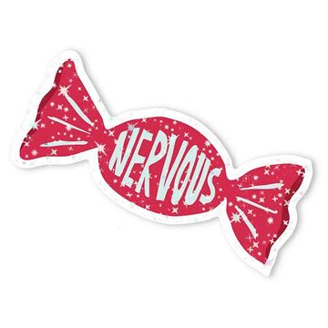 Nervous sticker with sequins