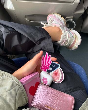 Pink Tryzub sticker
