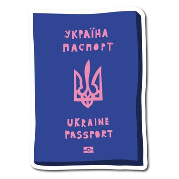 Ukraine Passport sticker
