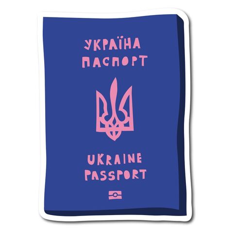 Ukraine Passport sticker