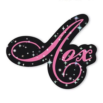 Loch sticker with sparkles