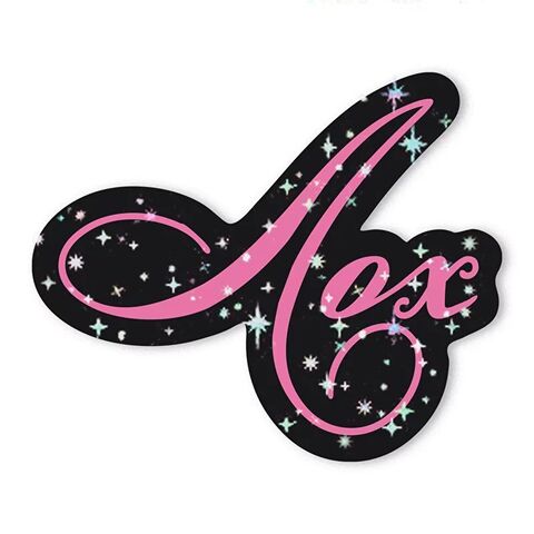 Loch sticker with sparkles