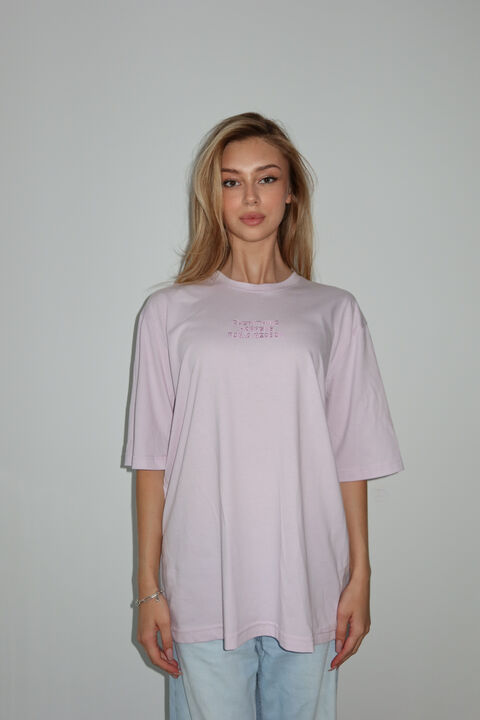 Lilac T-shirt "Everything"