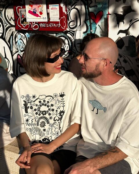 Футболка Риба біла