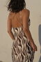 Zebra slip dress