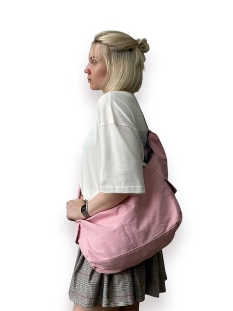 Шопер "Fluffy bag regular" pinky
