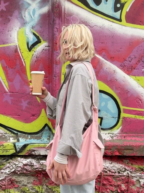 Шопер "Fluffy bag regular" pinky