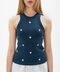 Blue top tank camomile