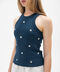 Blue top tank camomile