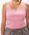 Tank top with thin straps pink