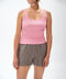 Tank top with thin straps pink