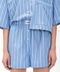 Shirt in a wider blue stripe