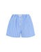 Shorts in a wider stripe blue