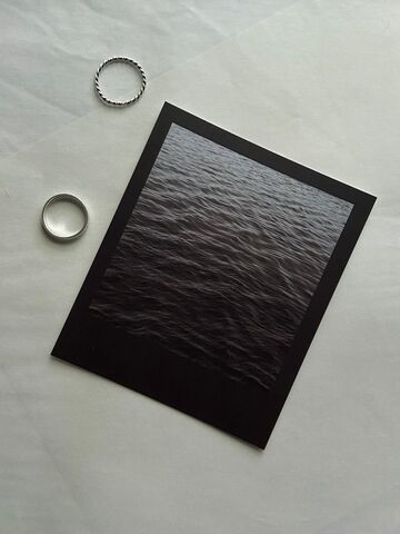Postcard: Black and White Sea Surface