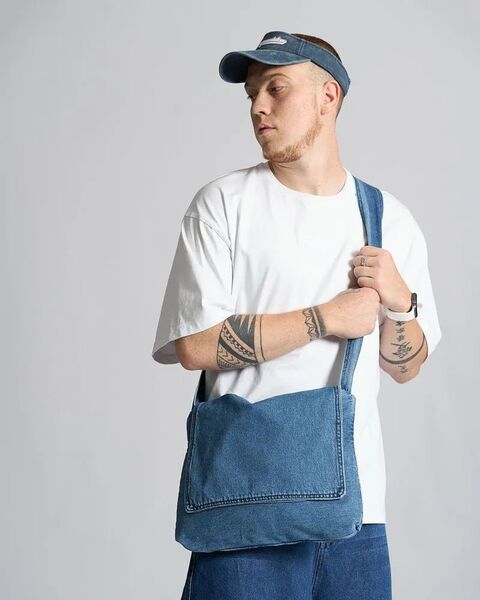 Denim shopping bag Stork