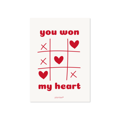 Postcard You won my heart