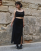 Black Linen Skirt