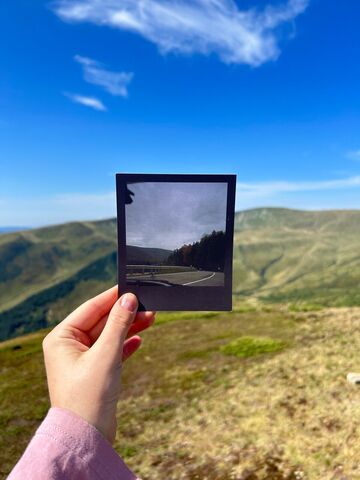 Postcard Road and Mountains