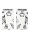 Socks Magic Tattoo White