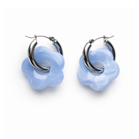 Blue Daisy earrings
