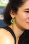 Green Daisy earrings