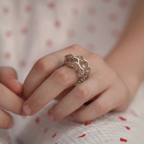 Ring Pierced with Colors