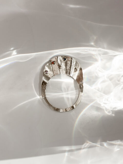 Ring Pierced with Colors