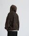 Black oversized hoodie Qoma Washed