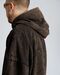 Black oversized hoodie Qoma Washed