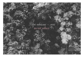Листівка Secret place