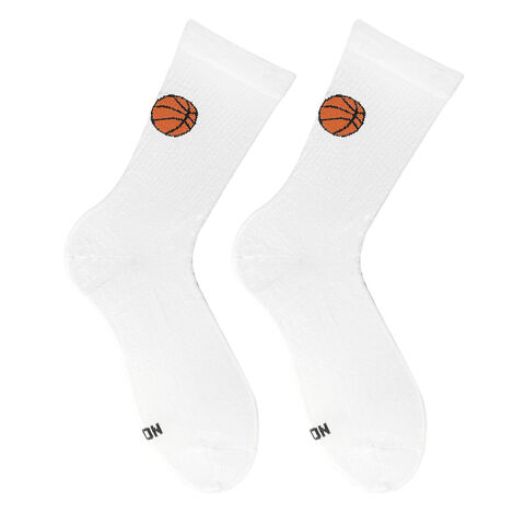 White Basketball socks