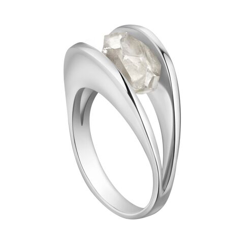 Open Ring with Crystal