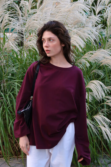 Longsleeve unisex Marsala