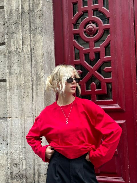 Лонгслів унісекс Red