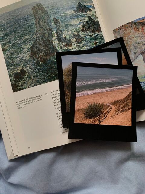 Postcard: Stairs and Sea