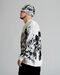 Men's Oversized Sweater "Glitch" White