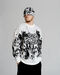 Men's Oversized Sweater "Glitch" White