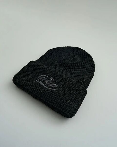 Unisex beanie Elle with embroidery black