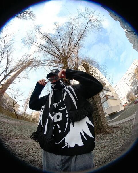 Шарф унісекс 1654 чорний