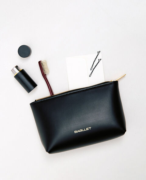 Black makeup bag CS105 mini