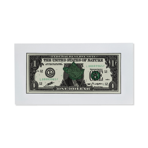 Postcard with Cabbage Dollars "1$"