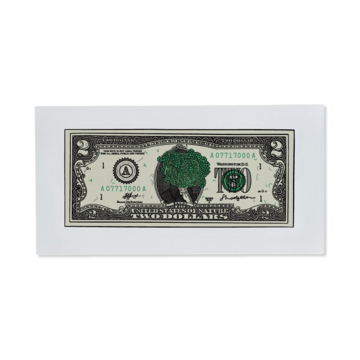 Postcard with Cabbage Dollars "2$"
