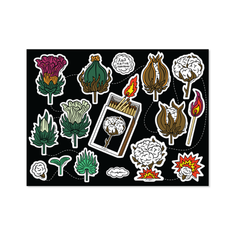 Sticker Set Let the Cotton Bloom